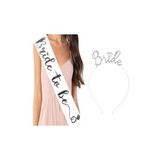 aksuticaret Bride To Be Gelin Kuşağı Ve Bride To Be Metal Taç Seti Gümüş Renk