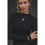AKSWSUAR Burma desenli yuvarlak kolye