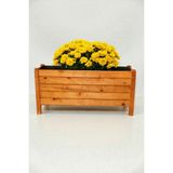Aksywood 100X30X50 cm Büyük Boy Ahşap Saksı, Bahçe ve Balkon Için Dekoratif Çiçeklik, Dış Mekan Bitki Standı, Dayanıklı Ahşap Bahçe Saksısı, Çiçeklik Ara Bölme (SKS1003050-05 Kiraz) - 100 X 30 X 50 - 1 Adet