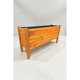 Aksywood 100X30X50 cm Büyük Boy Ahşap Saksı, Bahçe ve Balkon Için Dekoratif Çiçeklik, Dış Mekan Bitki Standı, Dayanıklı Ahşap Bahçe Saksısı, Çiçeklik Ara Bölme (SKS1003050-06 Kiraz) - 100 X 30 X 50 - 1 Adet