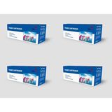 AKT Hp CB540A-CB541A-CB542A-CB543A Renkli 4 Adet Muadil Toner Seti