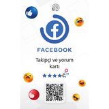 Aktap Nfc Takipçi ve Yorum Kart.nfc Qr Kodlu Pvc Kart Türkçe
