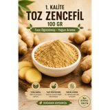AKTAR DÜNYAM 1. Kalite Toz Zencefil 100 Gr - Taze Öğütülmüş Yoğun Aroma