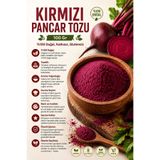 AKTAR DÜNYAM Kırmızı Pancar Tozu 100 Gr - %100 Doğal, Katkısız, Glutensiz
