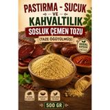 AKTAR DÜNYAM Pastırma - Sucuk ve Kahvaltılık Sosluk Çemen Tozu 250 Gr (Taze Öğütülmüş)