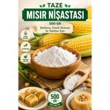 AKTAR DÜNYAM Taze Mısır Nişastası 500 gr - Baklava, İrmik Helvası Ve Tatlılar İçin