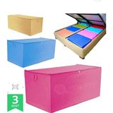Aktar Tekstil Nefes Alabilen Kumaş Home Kazak Hurcu 3 Adet 45 X 45 X 50 Ekstra Dayanıklı Çok Renkli