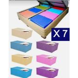 Aktar Tekstil Yorgan Hurcu Mega Boy Mega 100X50X40(Multıcolor) 7 Adet