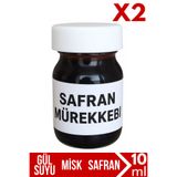 AKTARFAN 2 Adet Kırmızı Safran Mürekkebi Zaferan Zafran 10 ml