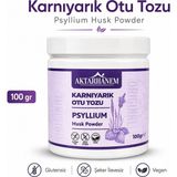Aktarhanem Karnıyarık Otu Tozu Psyllium Husk Powder 100 gr – Glutensiz, Katkısız, Vegan