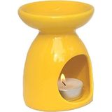 Aktaria Seramik Konik Buhurdanlık Sarı 8X8X11 cm