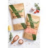 aktarloji 1 Kg Öğütmelik İri Tuz Seti: ( 500 Gr Çankırı Kaya Tuzu + 500 Gr Pembe Himalaya ) Rafine Edilmemiş