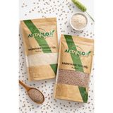 aktarloji 100 Gr Psyllium Seti : 50 Gr Tane Karnıyarık Otu Tohumu ve 50 Gr Karnıyarık Tohumu Unu / Tozu / Glutensiz