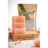 aktarloji 3 Adet Pembe Himalaya Tuzu Sabunu / Büyük Boy 200-350 Gr / Doğal Kaya Tuzu Mineralli