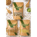 aktarloji 3 lü Soya Seti 500 Gr Soya Kuşbası + 500 Gr Karamelize Soya Kıyması + 500 Gr Natural Soya Kıyması