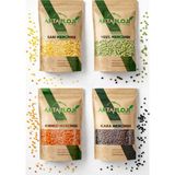 Aktarloji 4 kg Glutensiz Mercimek Seti 4'lü 1 kg Sarı + 1 kg Yeşil + 1 kg Kırmızı + 1 kg Kara Mercimek
