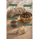 aktarloji 4’lü Bitki Nazar Tütsü Seti – Adaçayı, Ak Günlük, Üzerlik ve Buhur / Arınma ve Enerji