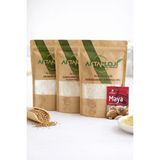 Aktarloji 4'lü Glutensiz Un Seti | 1 kg Ak Darı Unu + 500 gr Çiğ Karabuğday Unu ( Greçka ) + 50 gr Karnıyarık Tohumu Tozu + Kuru Maya