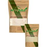 Aktarloji Glutensiz 3'lü Karabuğday Ekmeği Seti | 750 gr Çiğ Karabuğday Unu + 25 gr Karnıyarık Tohumu Tozu + Kuru Maya
