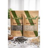 Aktarloji Küçük Siyah 100 gr Çekirdek + Aspir Çekirdeği 100 gr Papağan Yemi