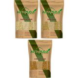Aktarloji Papağan Kuş Yemi Seti 500 gr Ak Darı 500 gr Sarı Darı 500 gr Kırmızı Kırmızı Darı Sade