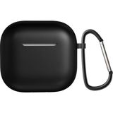 AktarMobile Airpods 4. Nesil Uyumlu Kılıf Silikon Kulaklık Kılıfı Soft Tasarım Yumuşak Dokulu Kapak - Siyah