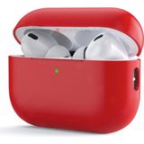AktarMobile Airpods Pro 2. Nesil Tam Uyumlu Kılıf Hoparlör ve Mikrofon Delikli Silikon Kapak Yumuşak Dokulu - Kırmızı