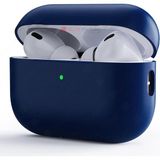 AktarMobile Airpods Pro 2. Nesil Tam Uyumlu Kılıf Hoparlör ve Mikrofon Delikli Silikon Kapak Yumuşak Dokulu - Lacivert