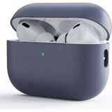 AktarMobile Airpods Pro 2. Nesil Tam Uyumlu Kılıf Hoparlör ve Mikrofon Delikli Silikon Kapak Yumuşak Dokulu - Levander Gray