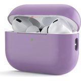 AktarMobile Airpods Pro 2. Nesil Tam Uyumlu Kılıf Hoparlör ve Mikrofon Delikli Silikon Kapak Yumuşak Dokulu - Lila