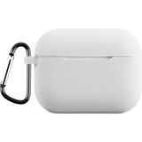 AktarMobile Airpods Pro 3. Nesil Uyumlu Kılıf Hoparlör ve Mikrofon Delikli Silikon Kapak Soft Yumuşak Dokulu - Beyaz