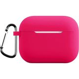 AktarMobile Airpods Pro 3. Nesil Uyumlu Kılıf Hoparlör ve Mikrofon Delikli Silikon Kapak Soft Yumuşak Dokulu - Koyu Pembe