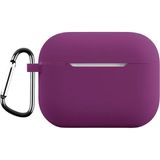 AktarMobile Airpods Pro 3. Nesil Uyumlu Kılıf Hoparlör ve Mikrofon Delikli Silikon Kapak Soft Yumuşak Dokulu - Mor