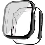 AktarMobile Apple Watch 10 / 11 42 mm Uyumlu Ekran Koruyucu Kasa Koruma Full Body Gard Tüm Gövde Koruyucu Tam Koruma - Parlak Siyah - 10/11 - 42 mm