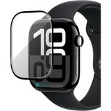 AktarMobile Apple Watch 10 / 11 46 mm Uyumlu Ekran Koruyucu 3D Tam Kapatan Kavisli Ppma Nano Cam - Şeffaf - Apple Watch 10/11 46 mm