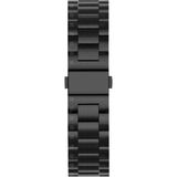 AktarMobile Apple Watch 7 6 Se 5 4 3 2 1 - 42 / 44 / 45 mm Uyumlu Metal Kordon Premium Paslanmaz Çelik Kayış - 42 - 44 mm - Siyah