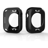 AktarMobile Apple Watch 9 45 mm Uyumlu Ekran Koruyucu 360° Kasa Koruma Tüm Gövde Kapak Darbe Emici - Siyah