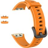 Aktarmobile Huawei Band 6 Silikon Kordon Premium Spor Kayış - Tam Uyumlu Pim Tasarımı - 14 Renk - Turuncu