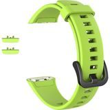 Aktarmobile Huawei Band 6 Silikon Kordon Premium Spor Kayış - Tam Uyumlu Pim Tasarımı - 14 Renk - Yeşil