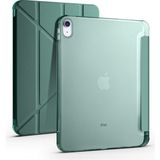 AktarMobile iPad 10. Nesil iPad A16 (11. Nesil) uyumlu Uyumlu Kılıf Kalem Bölmeli Trifold Standlı Akıllı Uyku Modlu Kapak - Koyu Yeşil - iPad 10 - 11 (A16)