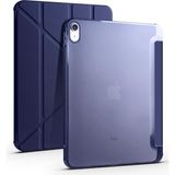 AktarMobile iPad 10. Nesil iPad A16 (11. Nesil) uyumlu Uyumlu Kılıf Kalem Bölmeli Trifold Standlı Akıllı Uyku Modlu Kapak - Lacivert - iPad 10 - 11 (A16)