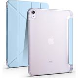AktarMobile iPad 10. Nesil iPad A16 (11. Nesil) uyumlu Uyumlu Kılıf Kalem Bölmeli Trifold Standlı Akıllı Uyku Modlu Kapak - Mavi - iPad 10 - 11 (A16)