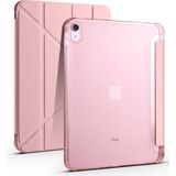AktarMobile iPad 10. Nesil iPad A16 (11. Nesil) uyumlu Uyumlu Kılıf Kalem Bölmeli Trifold Standlı Akıllı Uyku Modlu Kapak - Rose Gold - iPad 10 - 11 (A16)