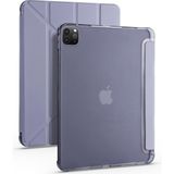 AktarMobile iPad Pro 12.9 6. Nesil 2022 M2 Uyumlu Kılıf Kalem Bölmeli Premium Akıllı Kapak Standlı Smart Cover - Lavanta Grisi