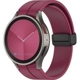 AktarMobile Samsung Galaxy Watch 6 40 / 44 mm Silikon Kordon Magnetik D Tokalı Spor Kayış Mıknatıslı Toka - Galaxy Watch 6 40 44 mm - Mürdüm