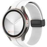 AktarMobile Samsung Galaxy Watch 6 Classic 43 / 47 mm Silikon Kordon Magnetik D Tokalı Spor Kayış Mıknatıslı - Galaxy Watch 6 Classic 43 47 mm - Beyaz