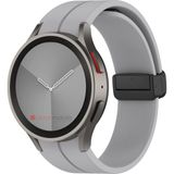 AktarMobile Samsung Galaxy Watch 6 Classic 43 / 47 mm Silikon Kordon Magnetik D Tokalı Spor Kayış Mıknatıslı - Galaxy Watch 6 Classic 43 47 mm - Gri