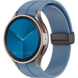 AktarMobile Samsung Galaxy Watch 6 Classic 43 / 47 mm Silikon Kordon Magnetik D Tokalı Spor Kayış Mıknatıslı - Galaxy Watch 6 Classic 43 47 mm - Mavi