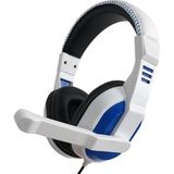 AktarMobile Xbox, PS4, PC, Nintendo Switch, iOS, Android ile Uyumlu Stereo Oyuncu Kulaklığı, 3.5mm, Beyaz-Mavi