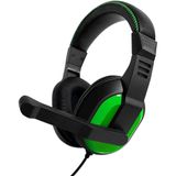 AktarMobile Xbox, PS4, PC, Nintendo Switch, iOS, Android ile Uyumlu Stereo Oyuncu Kulaklığı, 3.5mm, Siyah-Yeşil